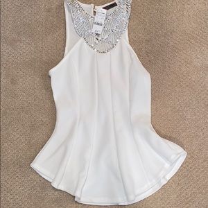 White rhinestone top